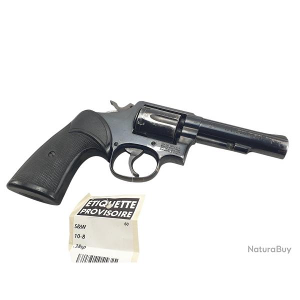 OCCASION MOD.10 - REVOLVER SMITH&WESSON MODEL 10-8 CALIBRE 38SP CANON 4" ref.5