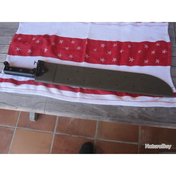 MACHETTE U.S. AVEC SON ETUI EN BAKELITE