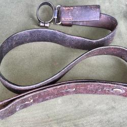 Sangle Cuir d'origine pour K31 Schmidt Rubin avec Anneau et Crochet