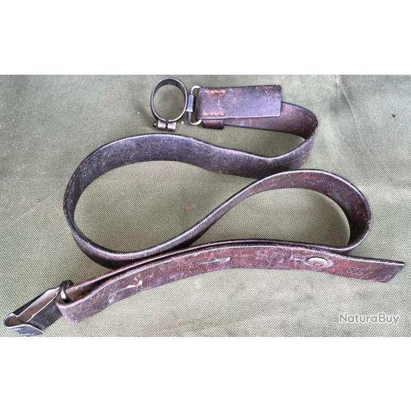 Sangle Cuir d'origine pour K31 Schmidt Rubin avec Anneau et Crochet
