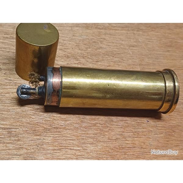 RARE ! Trs beau briquet de poilu - art de tranche WW1