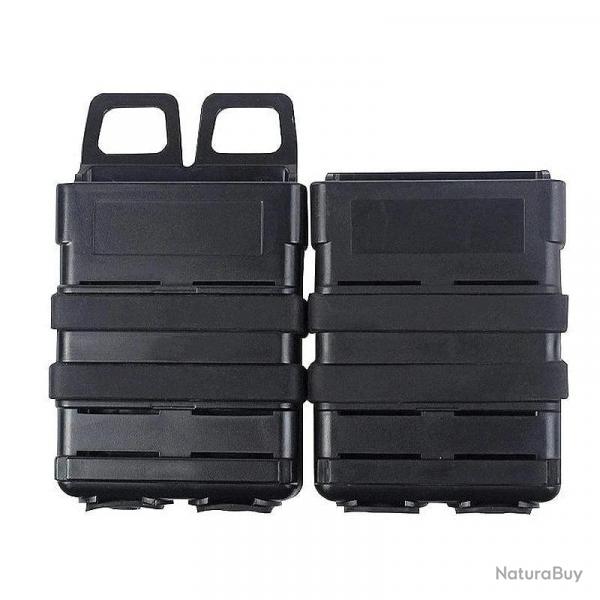 Porte-chargeur tactique M4 5.56 CLUSGO Fast Molle - Noir