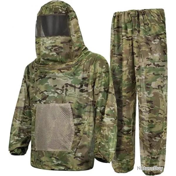 Tenue camouflage Shadow Moss Ghillie anti-moustiques - M