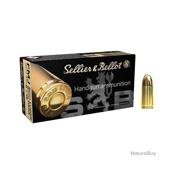 Munitions Sellier & Bellot 9x19 FMJ 124gr x50