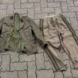 Vareuse pantalon Français WW2 1939/1945 officier mauvais état