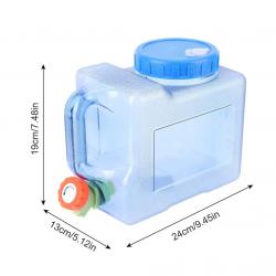 JERRICAN 3L AVEC POIGNEE CAMPING PECHE PIQUE NIQUE BLEUE GOURDE GRANDE CAPACITE