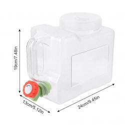 JERRICAN 3L AVEC POIGNEE CAMPING PECHE PIQUE NIQUE BLANCHE GOURDE GRANDE CAPACITE