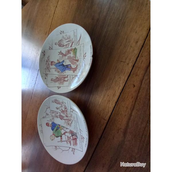 Assiettes parlantes chasse