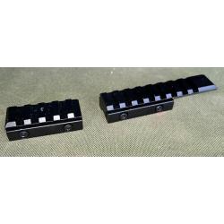ADAPTATEUR HAWKE Rail 9/11mm vers Rail 21mm Picatinny / Weaver
