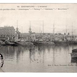 CPA - CHERBOURG -L'Arsenal Cuirasse gardes-cotes  N°510