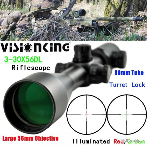 Visionking Power-Lunette de vise de chasse VS3-30x56DL Sight LIVRAISON GRATUITE