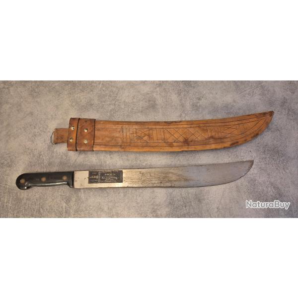 MACHETTE VINTAGE COUP COUP AVEC FOURREAU CUIR CORNETA SOLINGEN