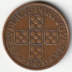 Pièce de Monnaie Portugal 1 Escudo 1969