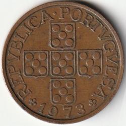 Pièce de Monnaie Portugal 1 Escudo 1973
