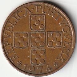 Pièce de Monnaie Portugal 1 Escudo 1974