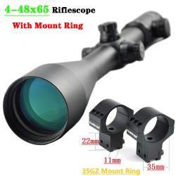Visionking lunette de visée illuminée mise au point latérale Sight, 4-48x65 With 11mm ring