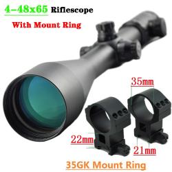 Visionking lunette de visée illuminée mise au point latérale Sight, 4-48x65 With 21mm ring