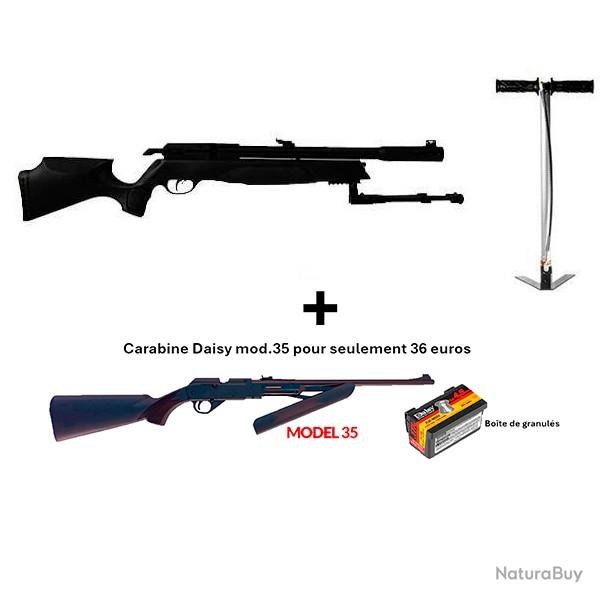 PACK COMBIN ! PACK-11 Carabine Arrow Gamo  4,5 mm + Carabine PCP  pompe Daisy mod. 35 Cal. 4,5 mm