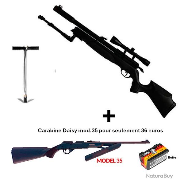 PACK COMBIN ! PACK-13 Carabine Arrow Gamo  5,5 mm + Carabine PCP  pompe Daisy mod. 35 Cal. 4,5 mm