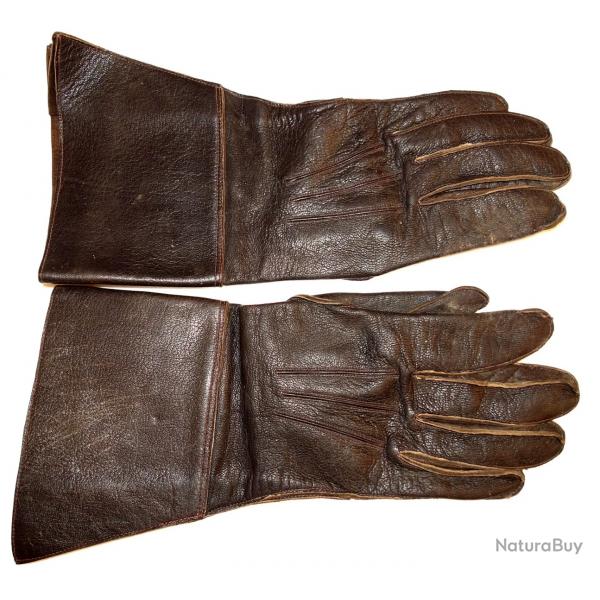 GANTS ALLEMANDS de PILOTE DE LA LUFTWAFFE de la SECONDE GUERRE.  /9259