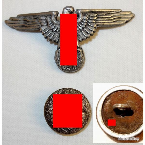 INSIGNES du KEPI ALLEMAND de la SECONDE GUERRE.  /9244