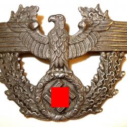 AIGLE du TSCHAKO/CASQUE de POLIZEI ALLEMAND du IIIème REICH.  /9195