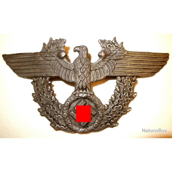 AIGLE du TSCHAKO/CASQUE de POLIZEI ALLEMAND du IIIme REICH.  /9195