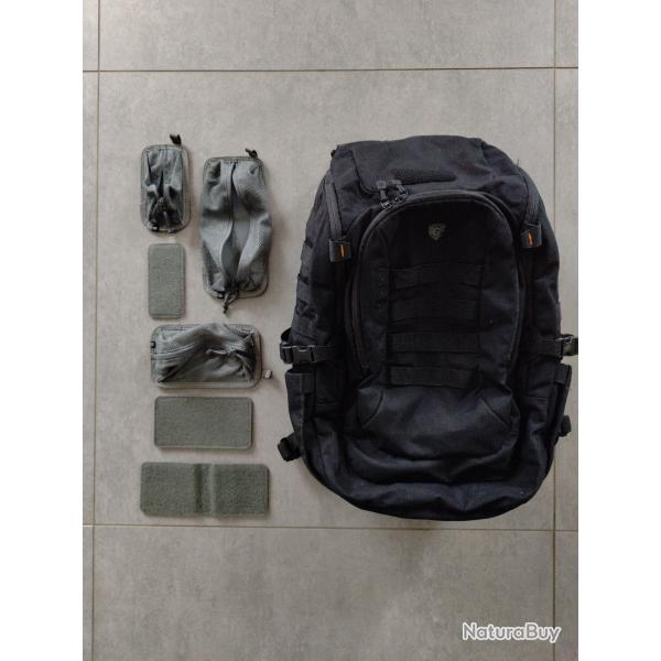 Sac  dos Pentagon Epos + 3 Poches filet velcro