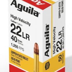 MUNITION AGUILA CAL 22LR HIGH VELOCITY 40GR
