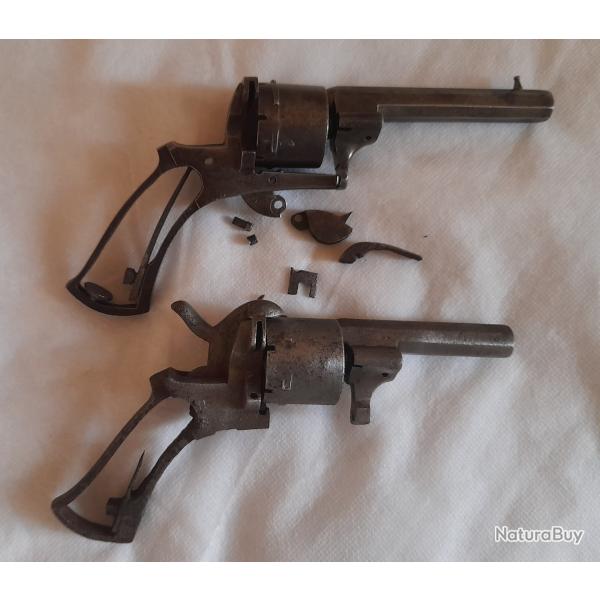 2 PAVES  DE REVOLVER LEFAUCHEUX A BROCHE