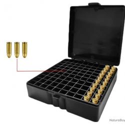 BOÎTE À MUNITIONS 9MM 100 EMPLACEMENTS - NOIR MAT - LIVRAISON GRATUITE