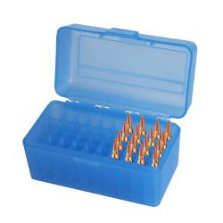 BOÎTE À MUNITIONS POUR .223 50 EMPLACEMENTS - BLEU - LIVRAISON GRATUITE