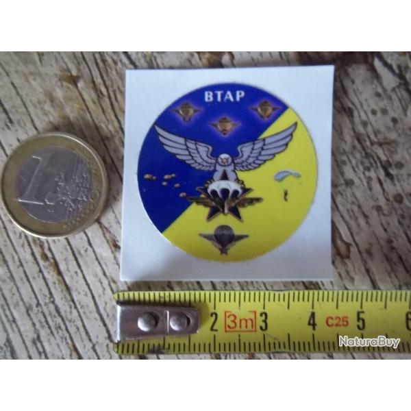 autocollant BTAP bataillon troupe aroporte ..commandos parachutistes