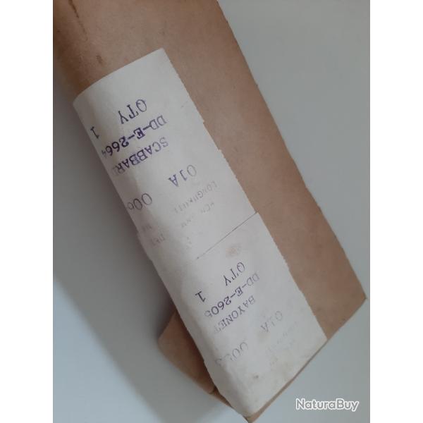 Baionnette anglaise MKII Enfield clou neuve dans emballage d'origine avec fourreau 39-45 Trs rare