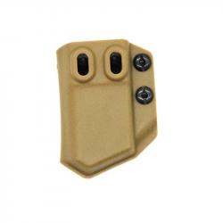 Porte-chargeur IWB/OWB 9 mm/.40 CLUSGO - Marron
