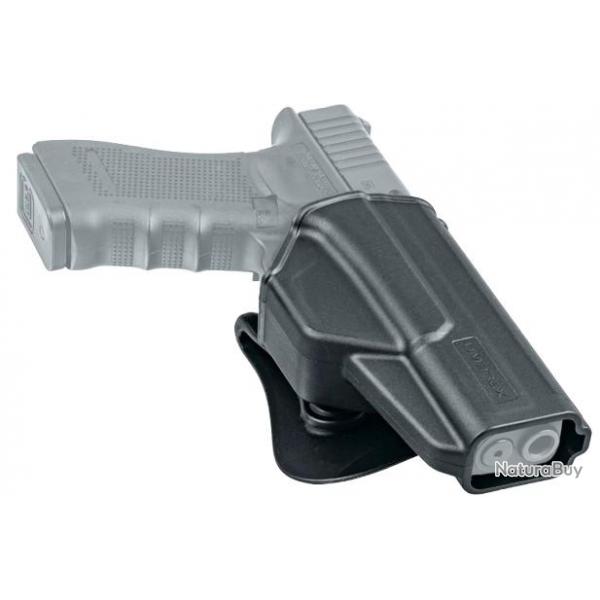 HOLSTER PADDLE RETENTION LEVIER UMAREX GLOCK 17 ET GLOCK CMPCT (18C, 19, 22GEN4) "UMAREX"