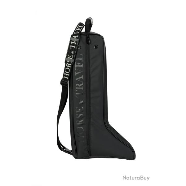 SAC A BOTTES - Sac  botte tanche pour cavalier Noir / Logo Rouge