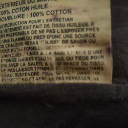 Vends manteau de bouvier Australien en toile cirée taille XXL