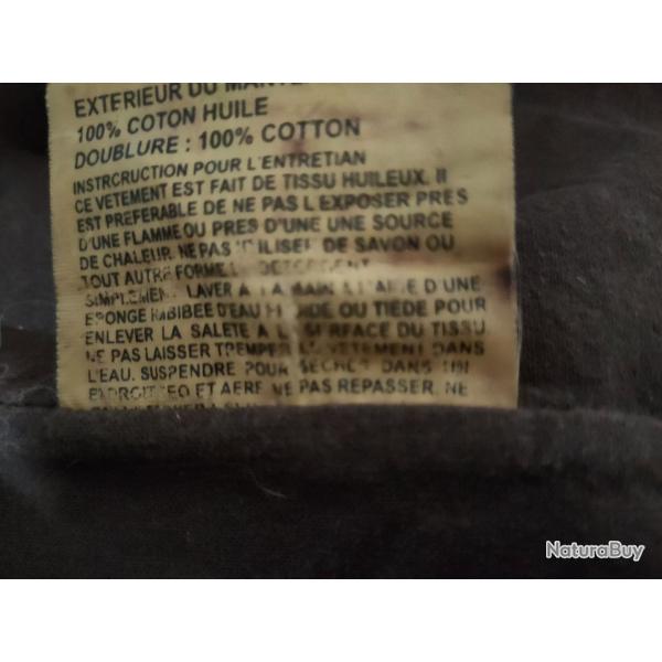 Vends manteau de bouvier Australien en toile cire taille XXL
