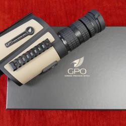 Longue Vue GPO Tac 15-45X60 Coyote/Noir Réticule PLR MIL-SPEC
