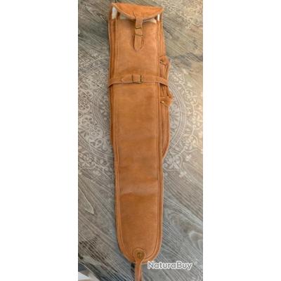 Coussin De Recul Tourbon En Cuir Et Toile Pour Fusil/chasse - Ajustable, Fait Main, Taille M
