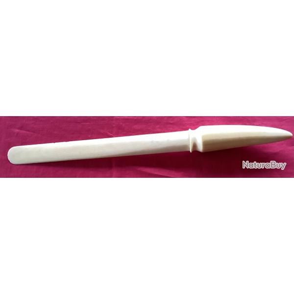 Grand coupe-papier ou spatule en os, longueur 46 cm