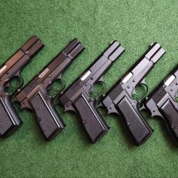 Pistolet BROWNING GP35 - Gendarmerie Belge - Cal. 9x19 - Préparation TAR - Reconditionné (Occasion)