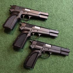 Pistolet BROWNING GP35 - Gendarmerie Belge - Cal. 9x19 - Préparation TAR - Reconditionné (Occasion p