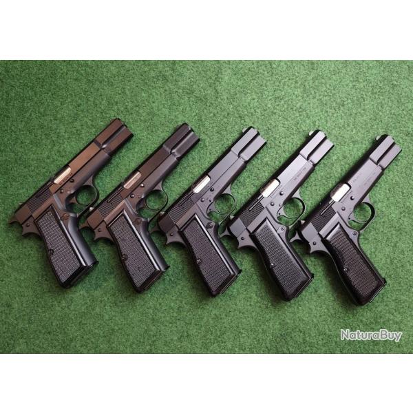 Pistolet BROWNING GP35 - Gendarmerie Belge - Cal. 9x19 - Prparation TAR - Reconditionn (Occasion)
