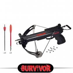 Kit pistolet arbalète à poulies Survivor 40 LBS / 160 FPS (4)