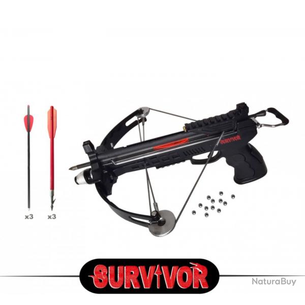 Kit pistolet arbalte  poulies Survivor 40 LBS / 160 FPS (4)