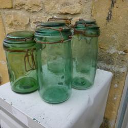 Lot d'anciens bocaux la Loraine Durfor L'idéal