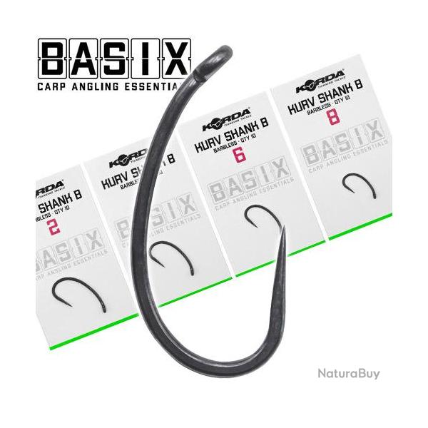 Hameons Korda Basix Kurv Sans Ardillon (par 10) n 2