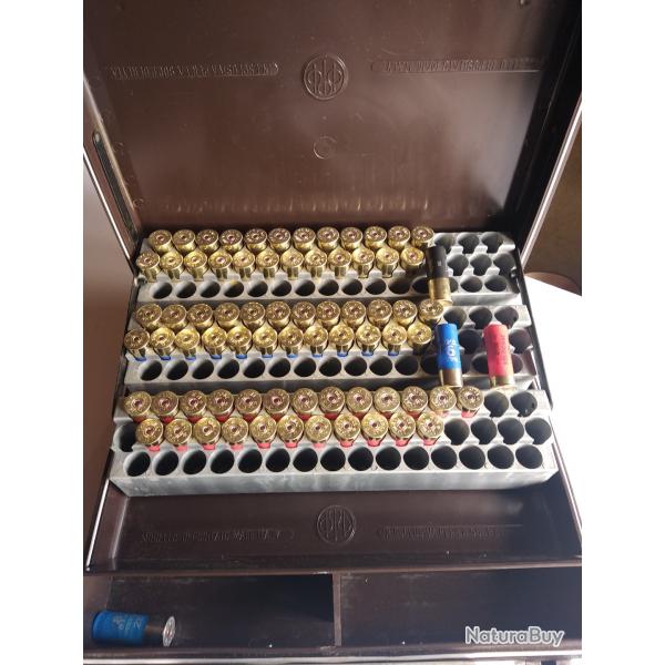Lot  saisir ! Malette cartouche calibre 12 BERETTA  + 72 CARTOUCHES -1 sans prix de rserve !!